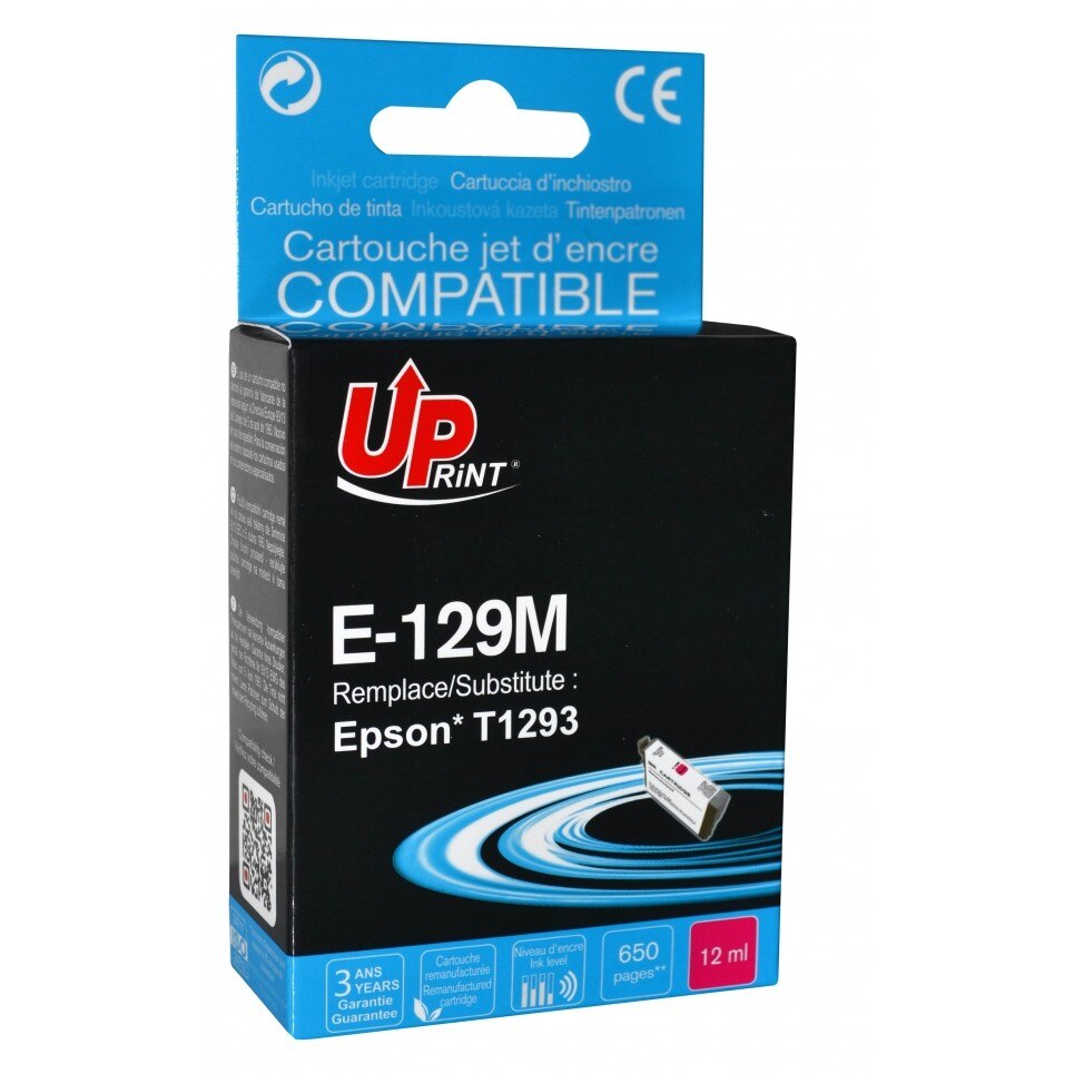Cartus cerneala UPRINT EJ129MUPR Magenta, 12 ml, compatibil T1293