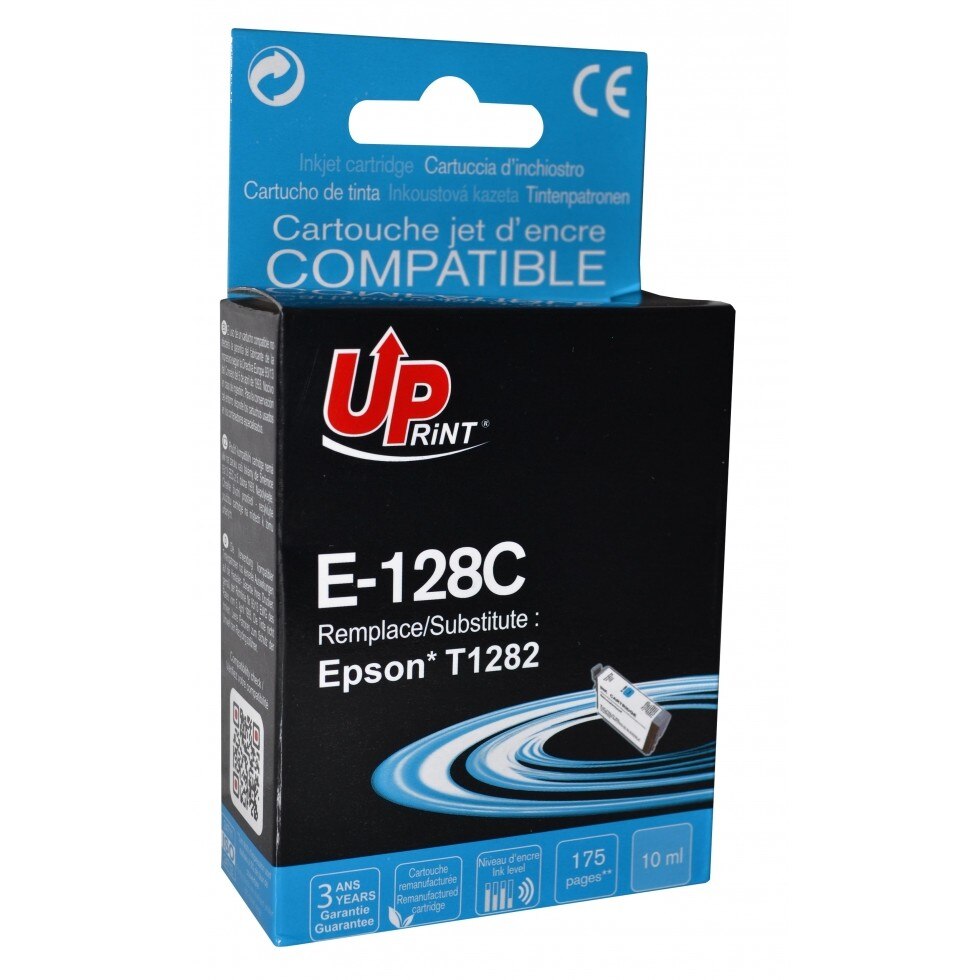 Cartus cerneala UPRINT EJ128CUPR Cyan, 10 ml, compatibil T1282