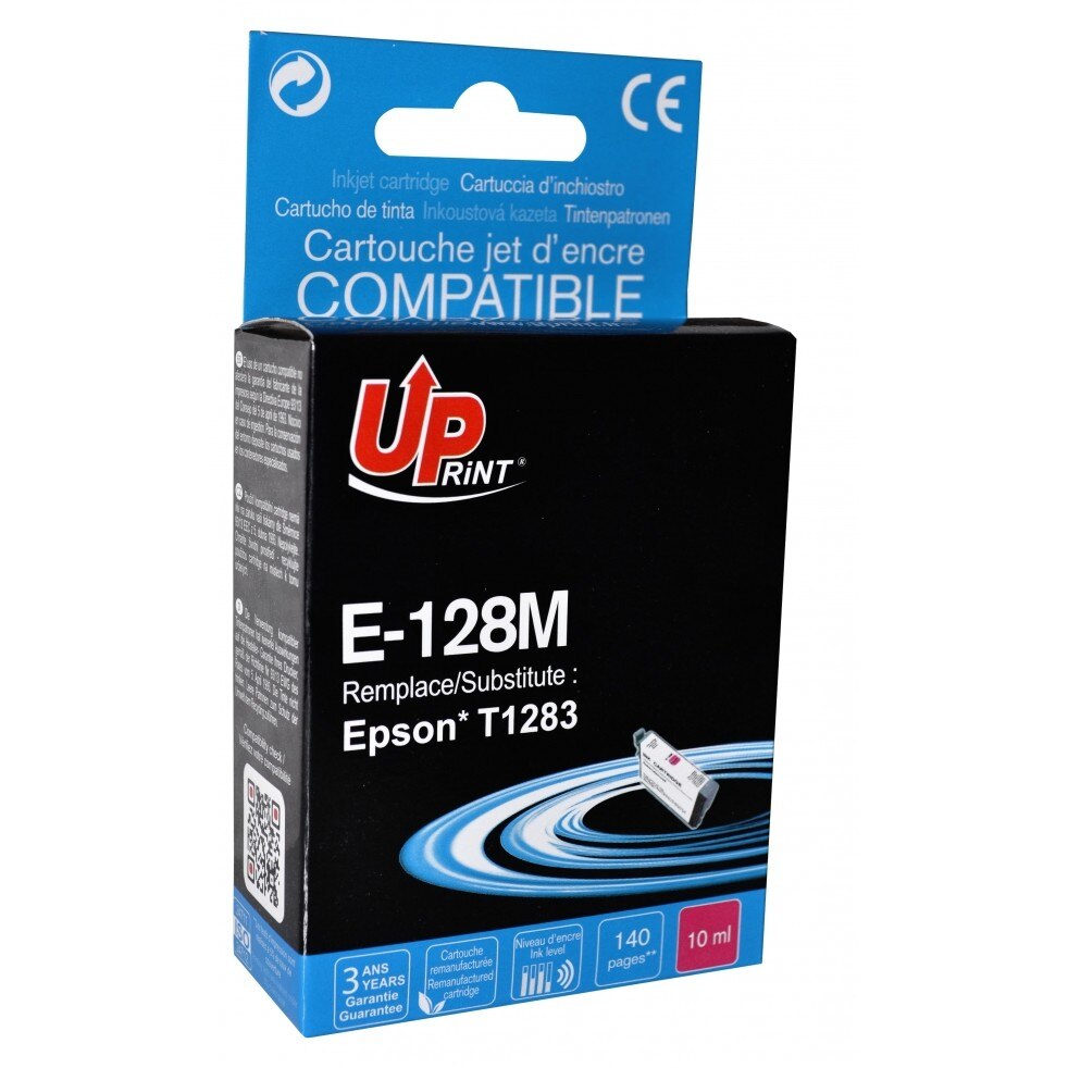 Cartus cerneala UPRINT EJ128MUPR Magenta, 10 ml, compatibil T1283