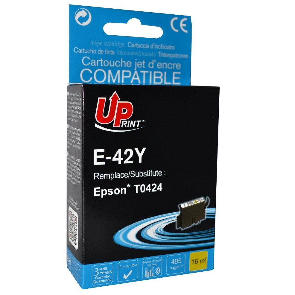 Cartus cerneala UPRINT EJ42YUP Galben, 16 ml, compatibil T0424