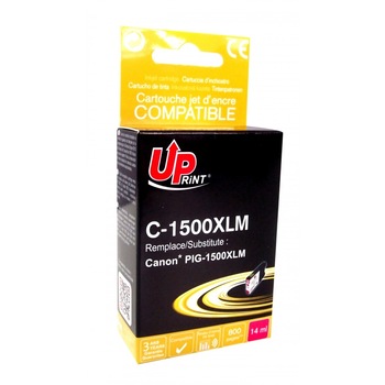 Cartus cerneala UPRINT CJ1500XLMUP Magenta, 14 ml, compatibil PGI1500XL-M Cartus cerneala UPRINT CJ1500XLMUP Magenta, 14 ml, compatibil PGI1500XL-M