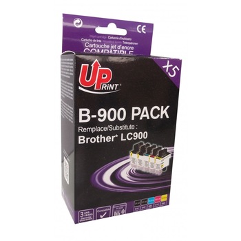 Set cartuse cerneala UPRINT BJ900UPP5 Cyan/Magenta/Galben/Negru, 2 x 21 ml si 3 x 13,5 ml, compatibil LC900 Set cartuse cerneala UPRINT BJ900UPP5 Cyan/Magenta/Galben/Negru, 2 x 21 ml si 3 x 13,5 ml, compatibil LC900