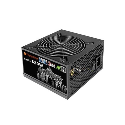 Sursa Thermaltake BERLIN 630W, ATX 12V 2.3, certificare 80PLUS, Active PFC, 12cm fan, 6*SATA, 2*PCIE 6+2pin