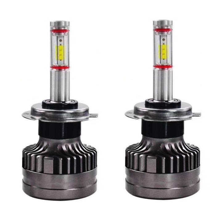 Set 2 leduri H7 M8 Canbus 360 grade pentru far auto, putere 60W, luminozitate 6200 Lm, 12V-24V