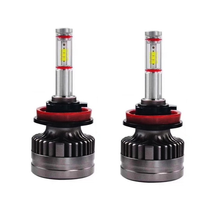 2 db LED-es készlet H11, H8, H9 M8 Canbus 360 fokos autófényszórókhoz, teljesítmény 60W, fényerő 6200 Lm, 12V-24V