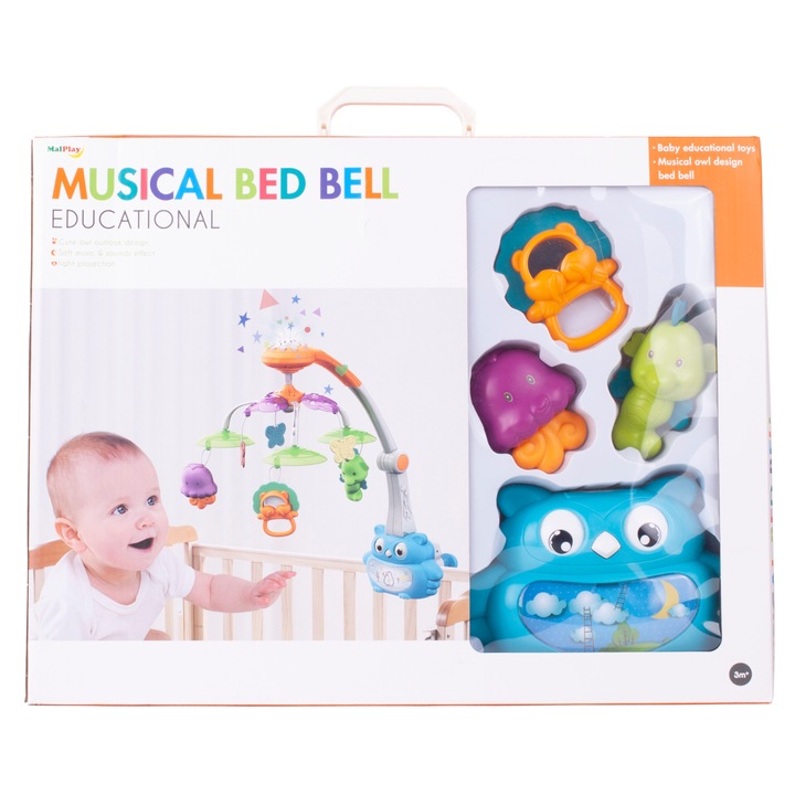 Carusel pentru patut Bufnita Malplay