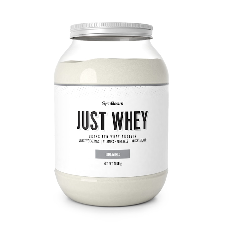 Proteine Just Whey, GymBeam, 1000 g, fara aroma