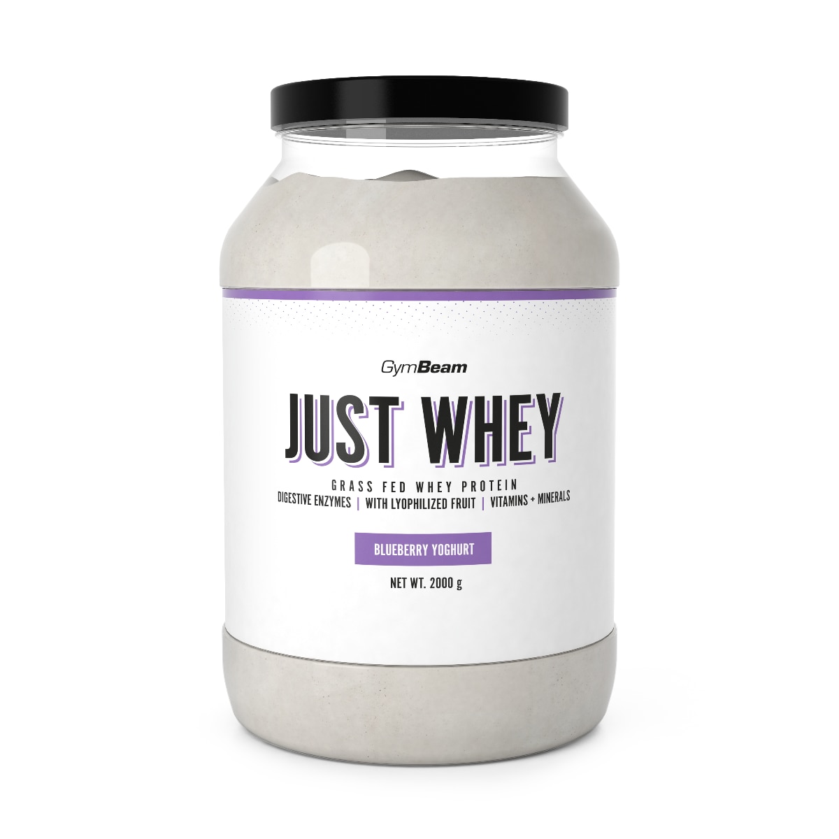 Proteine Just Whey, GymBeam, 2000 g, blueberry yoghurt