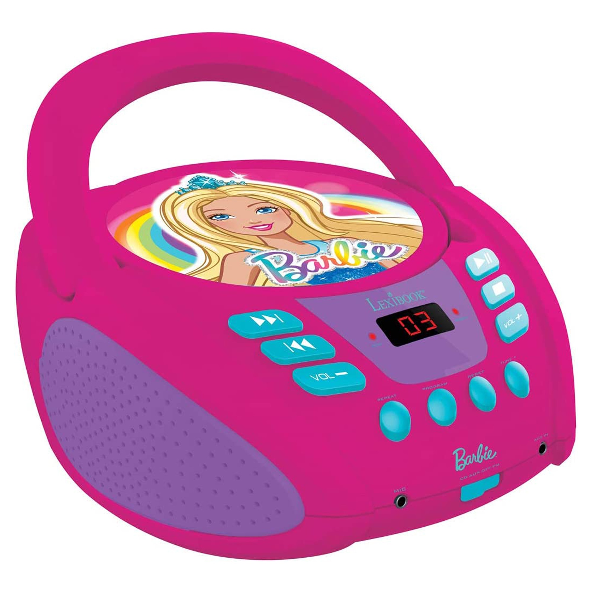 Jucarie Interactiva, Cd Player Portabil Lexibook Barbie - eMAG.ro