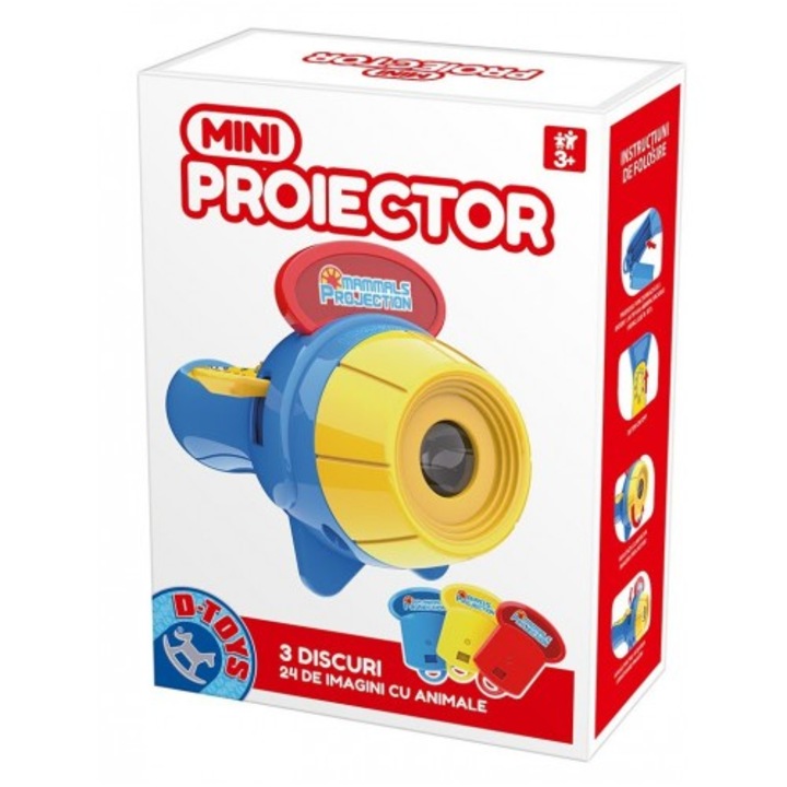 Joc creativ D-toys Mini proiector animale