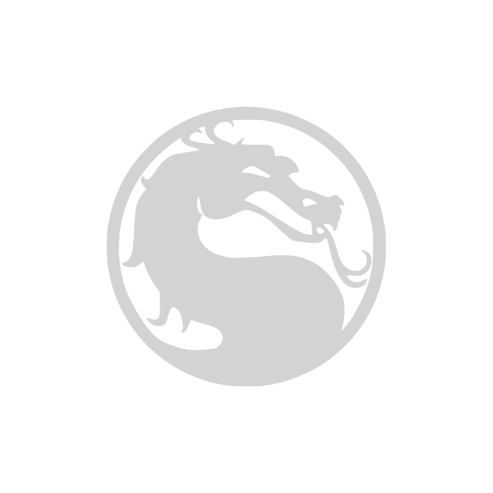 "Mortal kombat" autómatrica, 17x17 cm, fehér