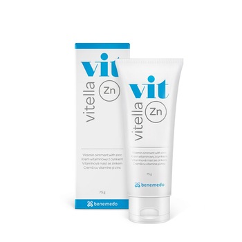 Crema cu vitamine si zinc, Vitella Zn, Benemedo, 75g Crema cu vitamine si zinc, Vitella Zn, Benemedo, 75g