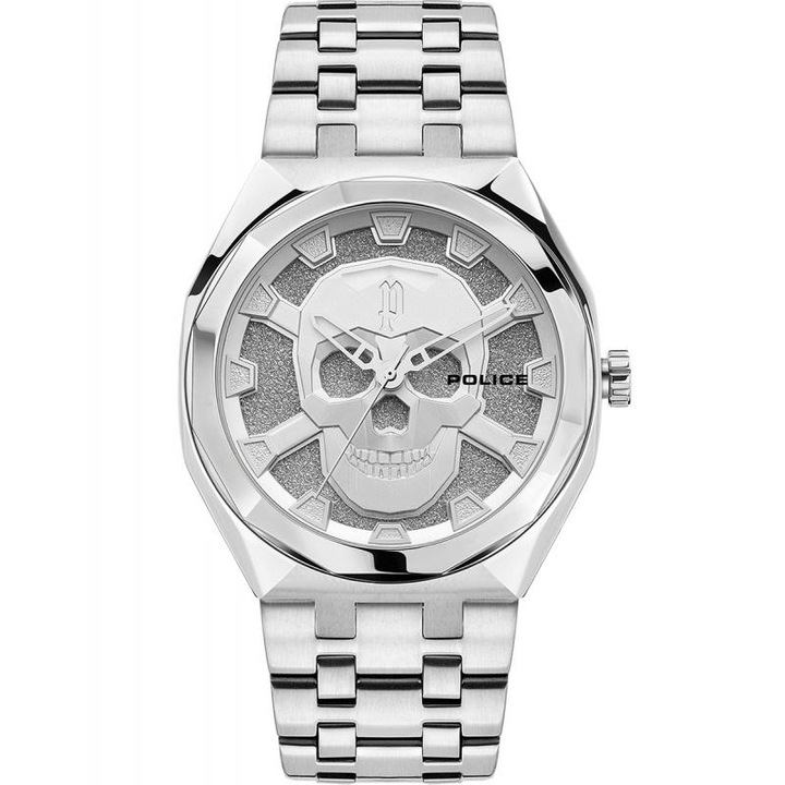 Мъжки часовник Police PEWJG2110702, Кварцов, Сребрист