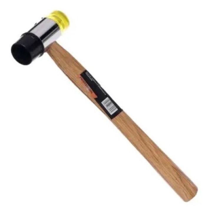 Гумен чук, Kraft&Dele, 30 мм с дървена дръжка, KD903