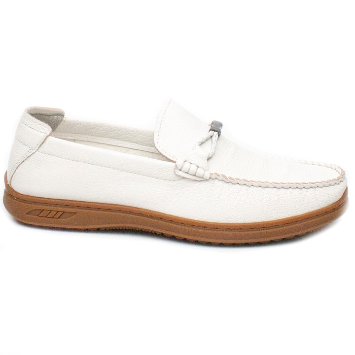 Mocasini barbati AK361 2 crem, Mels, 40 EU
