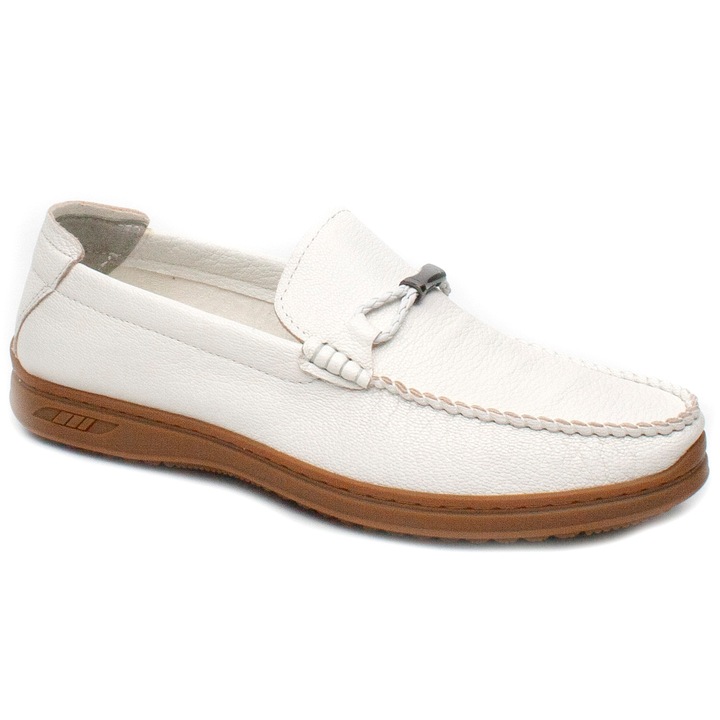 Mocasini barbati AK361 2 crem, Mels, 40 EU