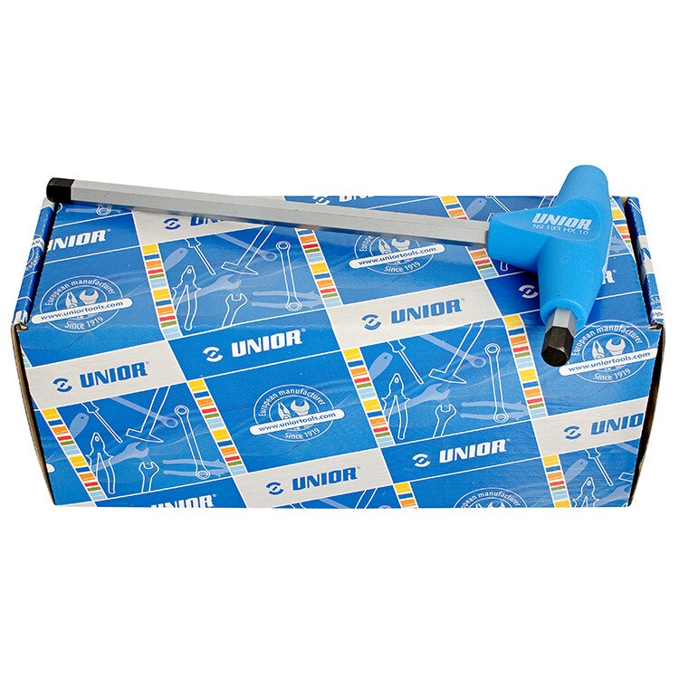 Set de surubelnite cu cap hexagonal in cutie de carton, marca Unior compus din 10 piese