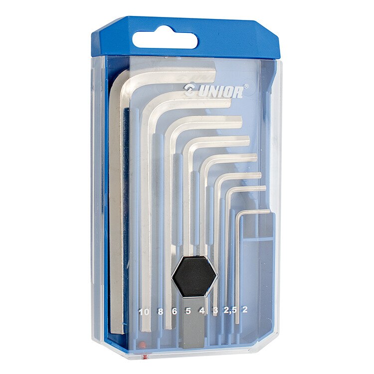 Set de chei locas hexagonal in cutie de plastic, marca Unior, N0: 5/64
