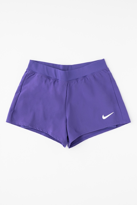 Nike, Тенис къс панталон Victory с дизайн 2 в 1, Аметист