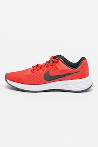 Nike, Revolution 6 NN könnyű futócipő logós részlettel, Élénkpiros, Fekete, 39 EU