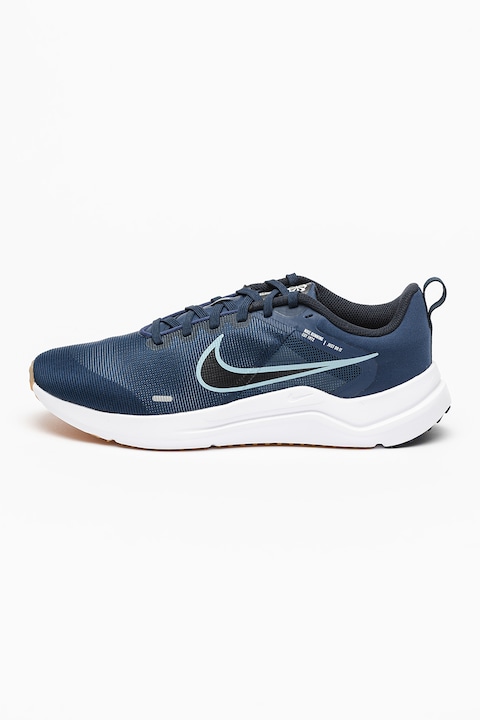 Nike, Pantofi cu logo pentru alergare Downshifter 12, Bleumarin