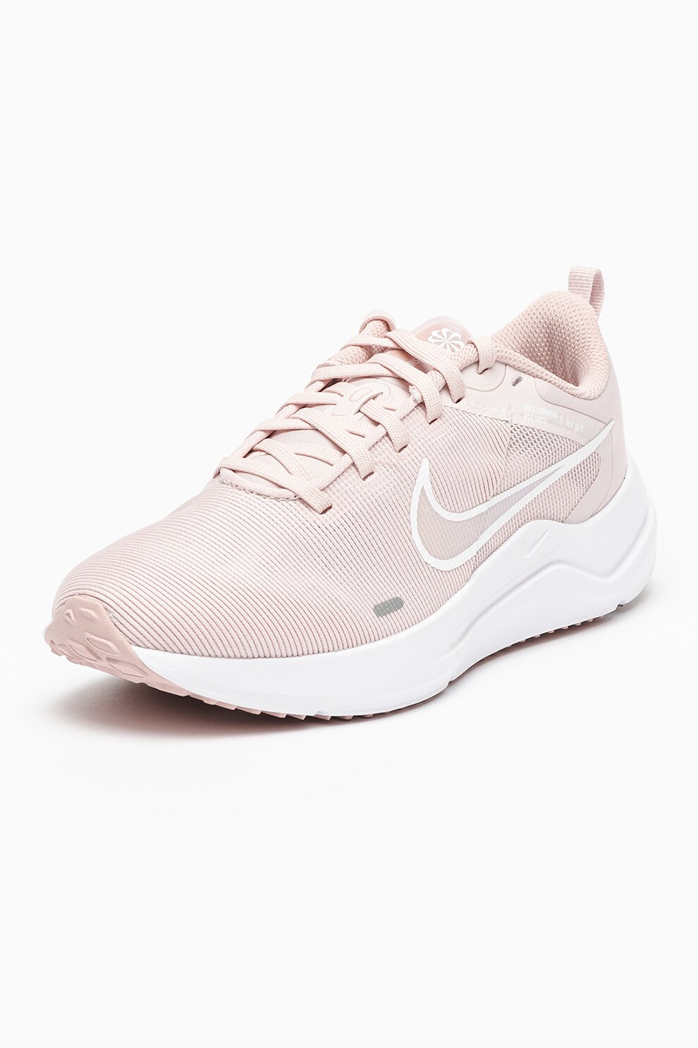 Nike, Pantofi cu logo pentru alergare Downshifter 12, Roz prafuit, 6.5 ...