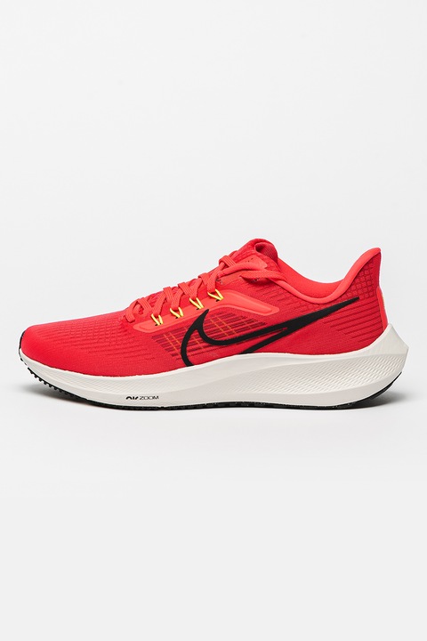 Nike, Pantofi din plasa tricotata, pentru alergare Air Zoom Pegasus 39 Road, Fucsia/Negru