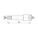 Prelungitor lung de IMPACT 3/4", marca Unior cu lungimea de 175 mm