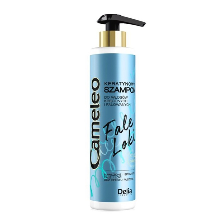 Шампоан за къдрици с кератин Delia Cosmetics Cameleo Waves & Curls, 250 мл