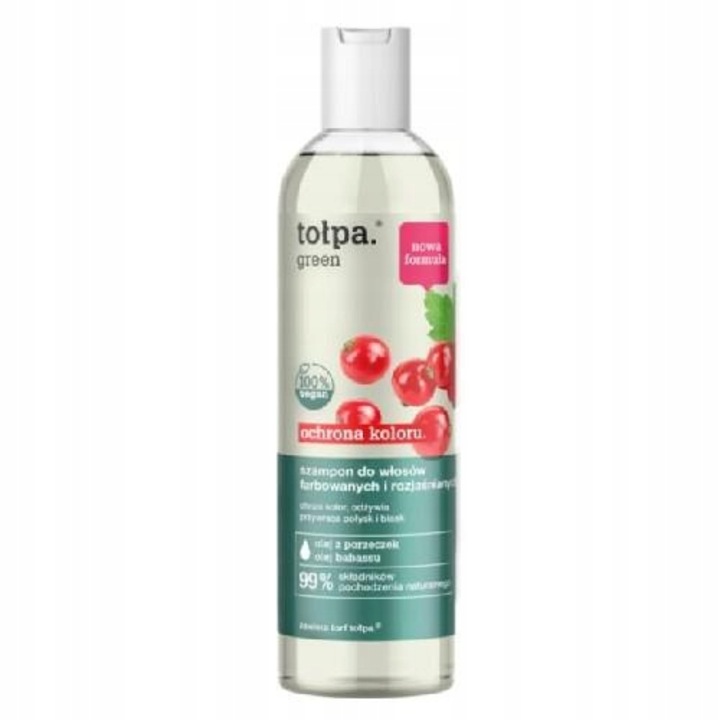 Sampon pentru par vopsit, Tolpa green, 300 ml