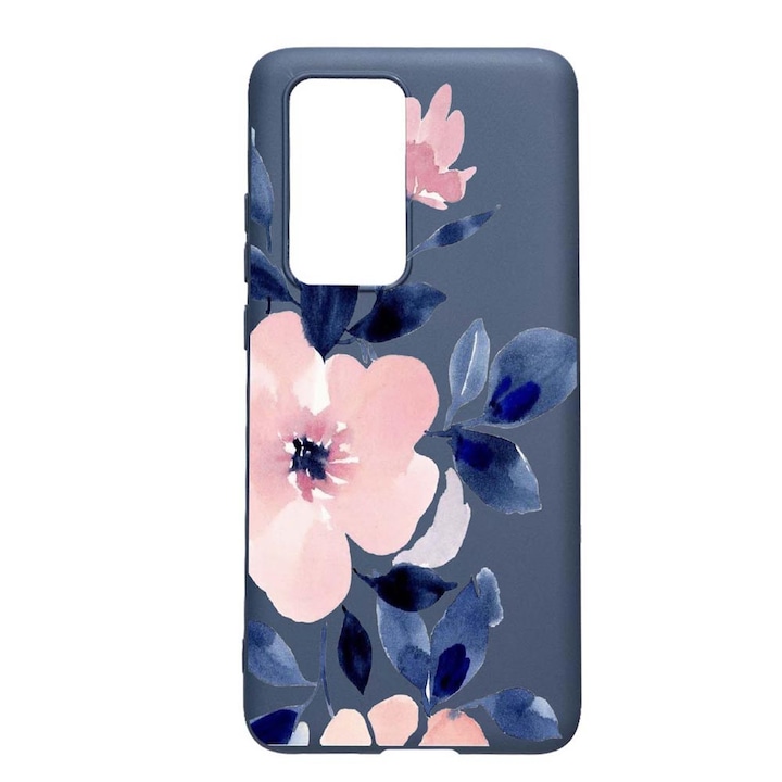 Силиконов калъф Unique за Xiaomi 11T, Pastel Colors Collection Flowers, Alaskan Blue, AB 506