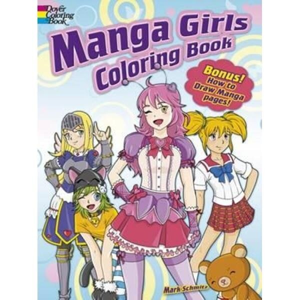 Manga Girls Coloring Book