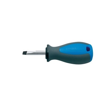 Surubelnita scurta de 87 mm, marca Unior cu maner TBI si profil lat de 1,0 x 5,5 mm Surubelnita scurta de 87 mm, marca Unior cu maner TBI si profil lat de 1,0 x 5,5 mm