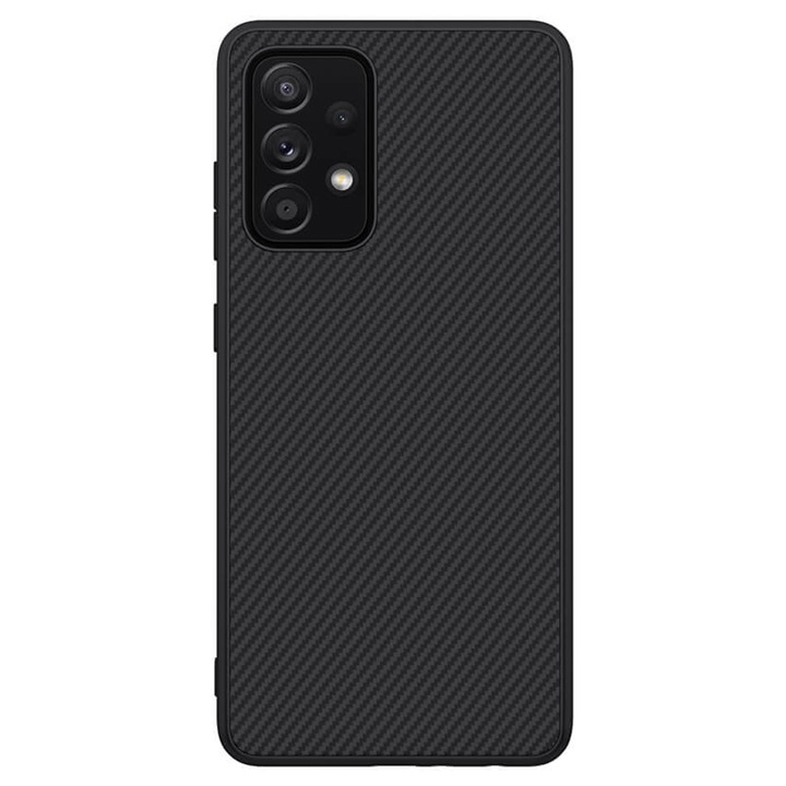 Husa pentru Samsung A52s 5G, A528 - Carbon Skin, Silicon, ultraslim, suprafata mata - Gekko Mobile - Neagra