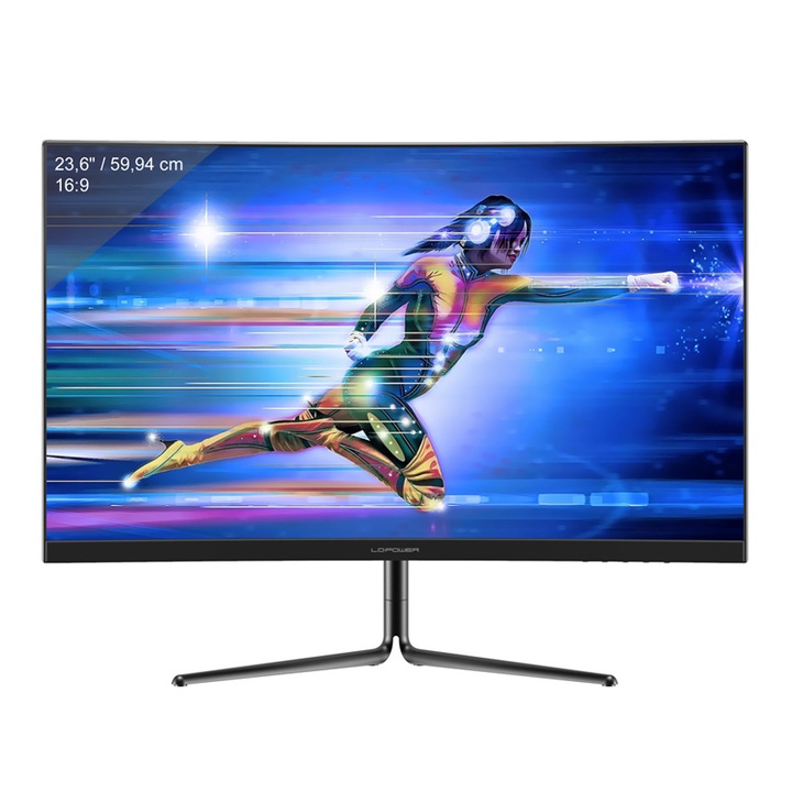 Monitor Curbat Gaming LC-Power 23,6" FHD, 165Hz, 1920x1080 pixeli