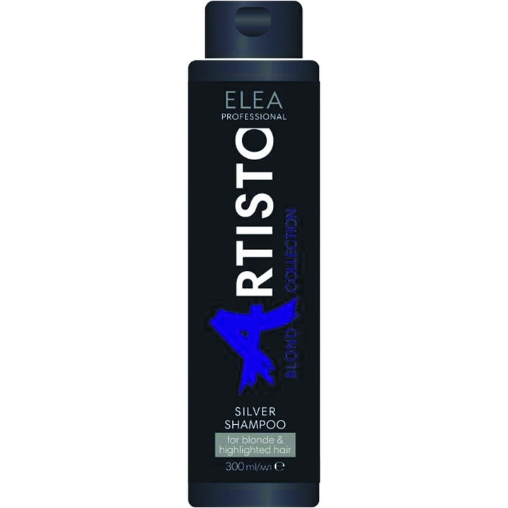 Sampon anti yellow pentru par blond Silver Elea Professional Artisto, 300 ml