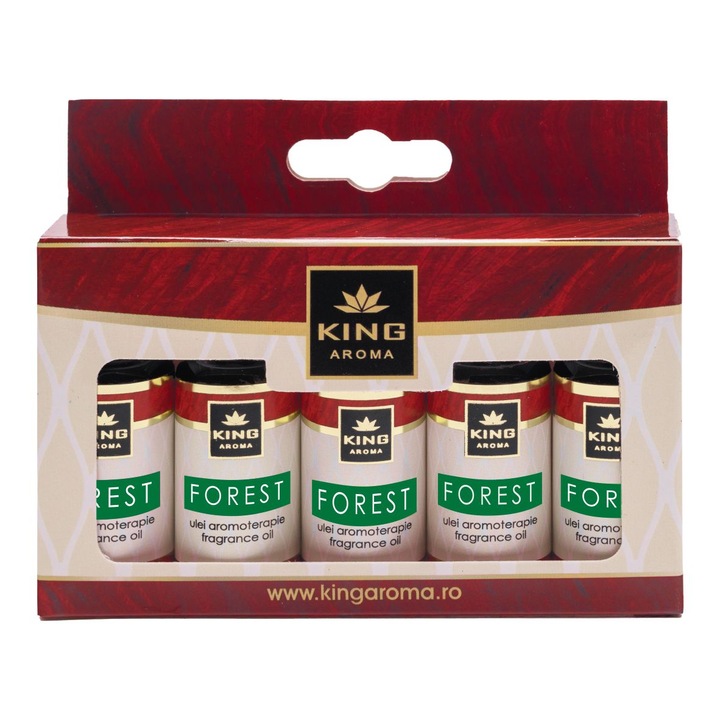 Kingaroma Erdő illatolaj csomag – 5 aromaterápiás parfümolaj, 10 ml