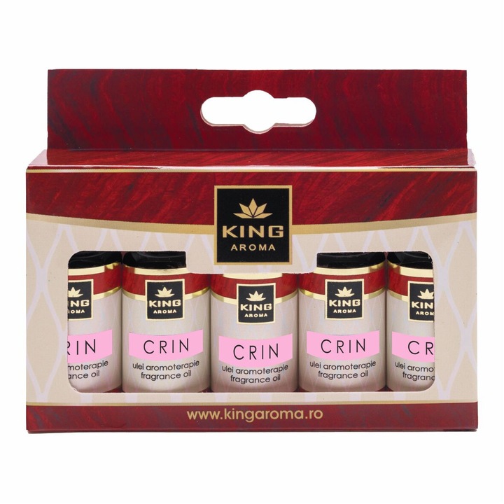 Pachet 5 uleiuri parfumate aromaterapie KING Aroma CRIN, 10 ml