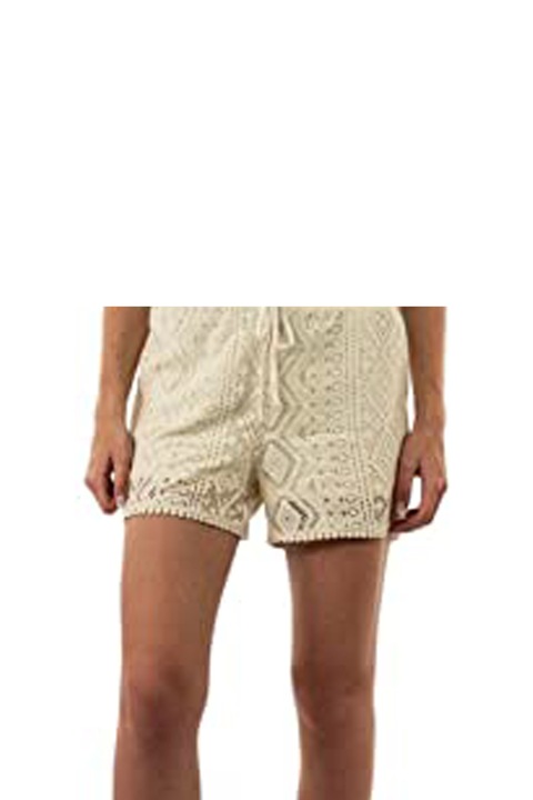 Pantaloni scurti dama, Vero Moda, Bumbac organic, Bej, M