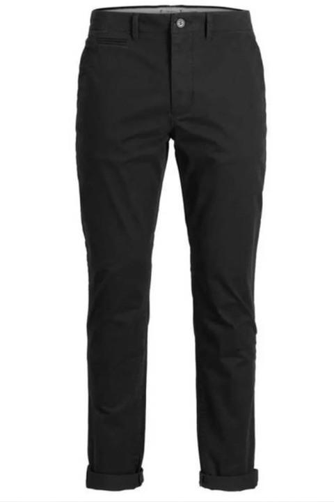 Pantaloni, Jack & Jones, Viscoza, Marime L, Negru