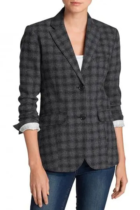 Sacou dama, Eddie Bauer, Lana, Gri, M/12