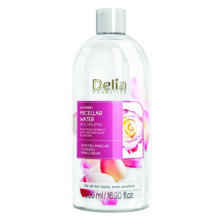 Delia nyugtató rózsa, micellás víz, 500 ml, 2988