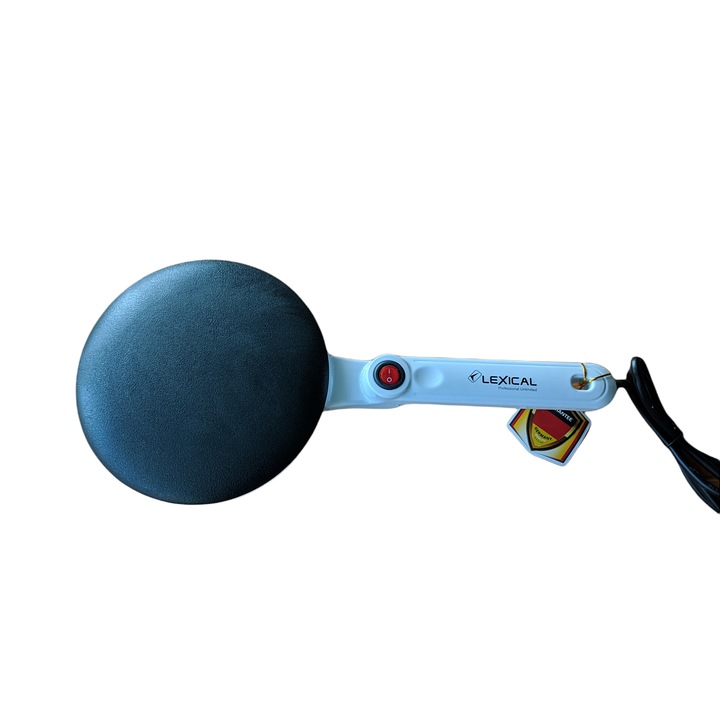 Dispozitiv preparare clatite, Lexical, 650 W, Acoperire antiaderenta, Alb/Negru