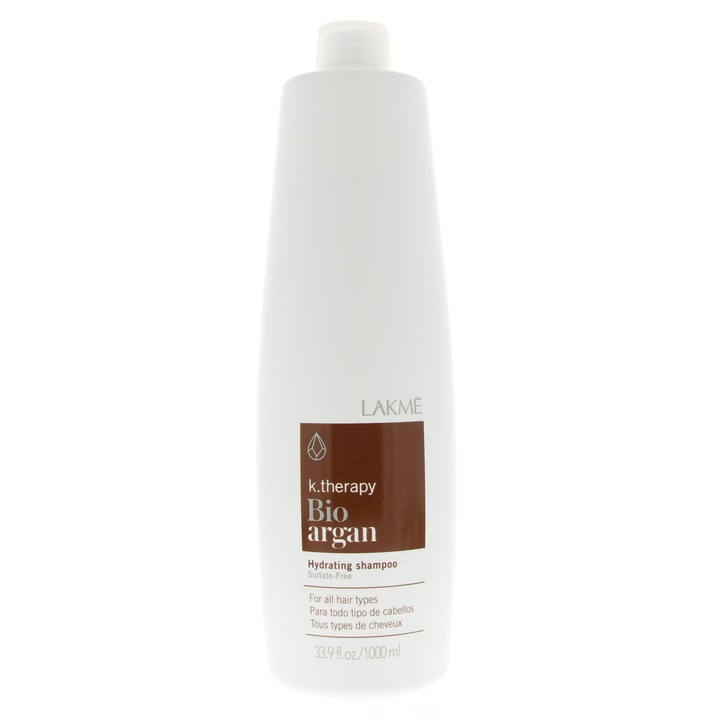 Lakme Sampon, 100% bio argán olajjal, K. Therapy, Bio Argan, 1000 ml