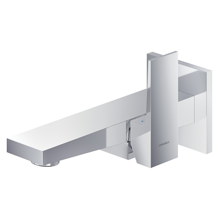 Baterie lavoar, cada OMNIRES Fresh, finisaj Crom,17.8 cm, montaj incastrat in perete