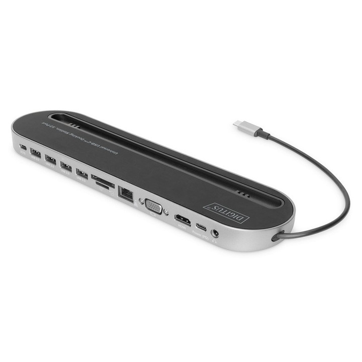 Докинг станция 12 USB тип C портове, Digitus