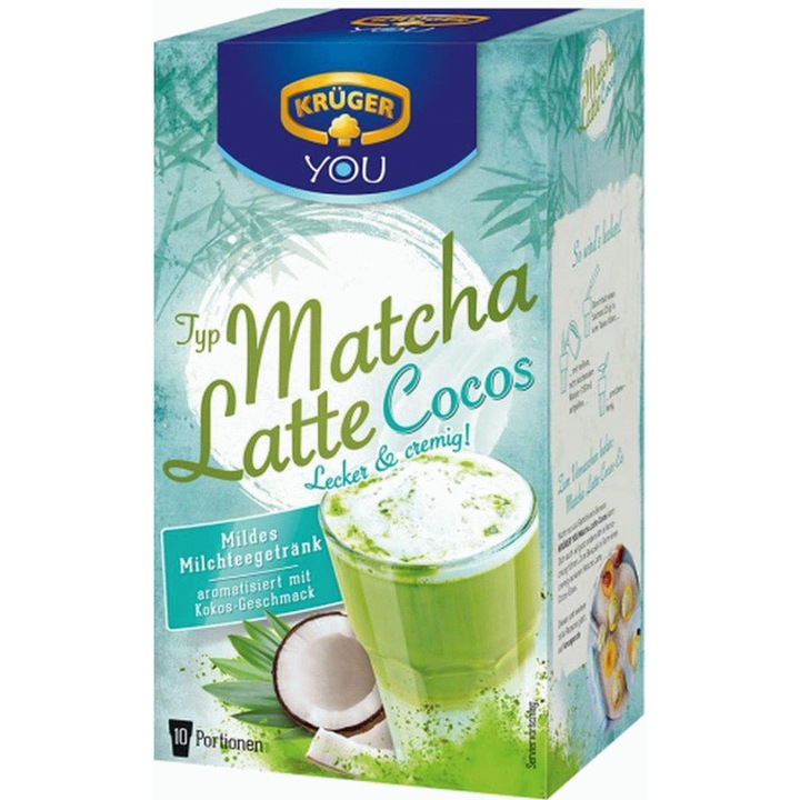 Kruger, Matcha Latte Instant ital, 10 x 25 g, kókusz