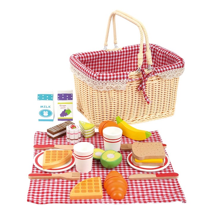 Set Cos pentru picnic cu accesorii, 27 de piese