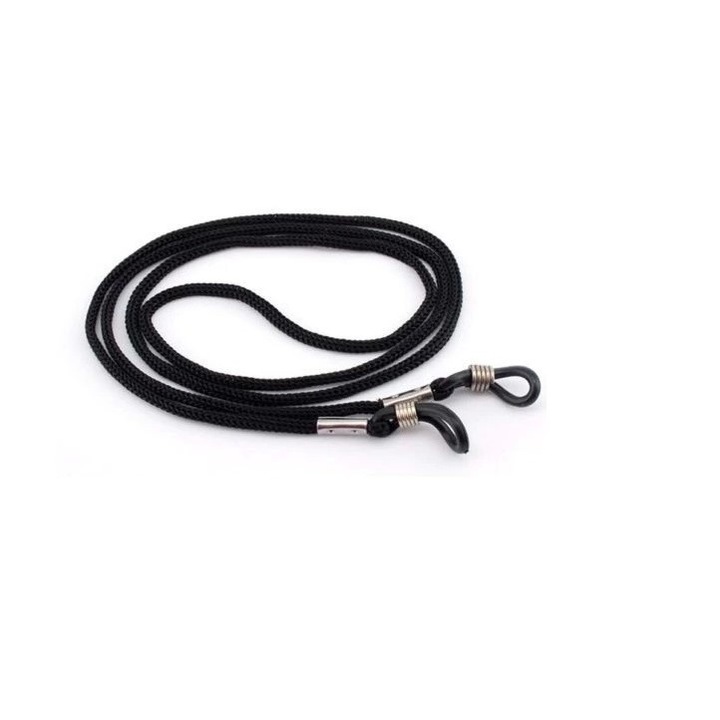 Snur pentru ochelari din material textil, negru, 67cm