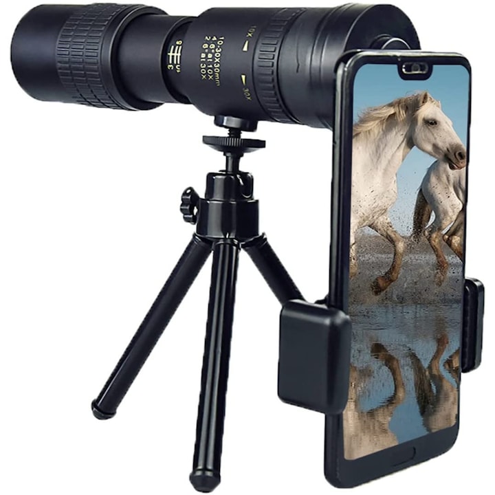 Монокулярен Tелескоп HD StartONTeam, Призма BAK4, Zoom 4K 10-300X40